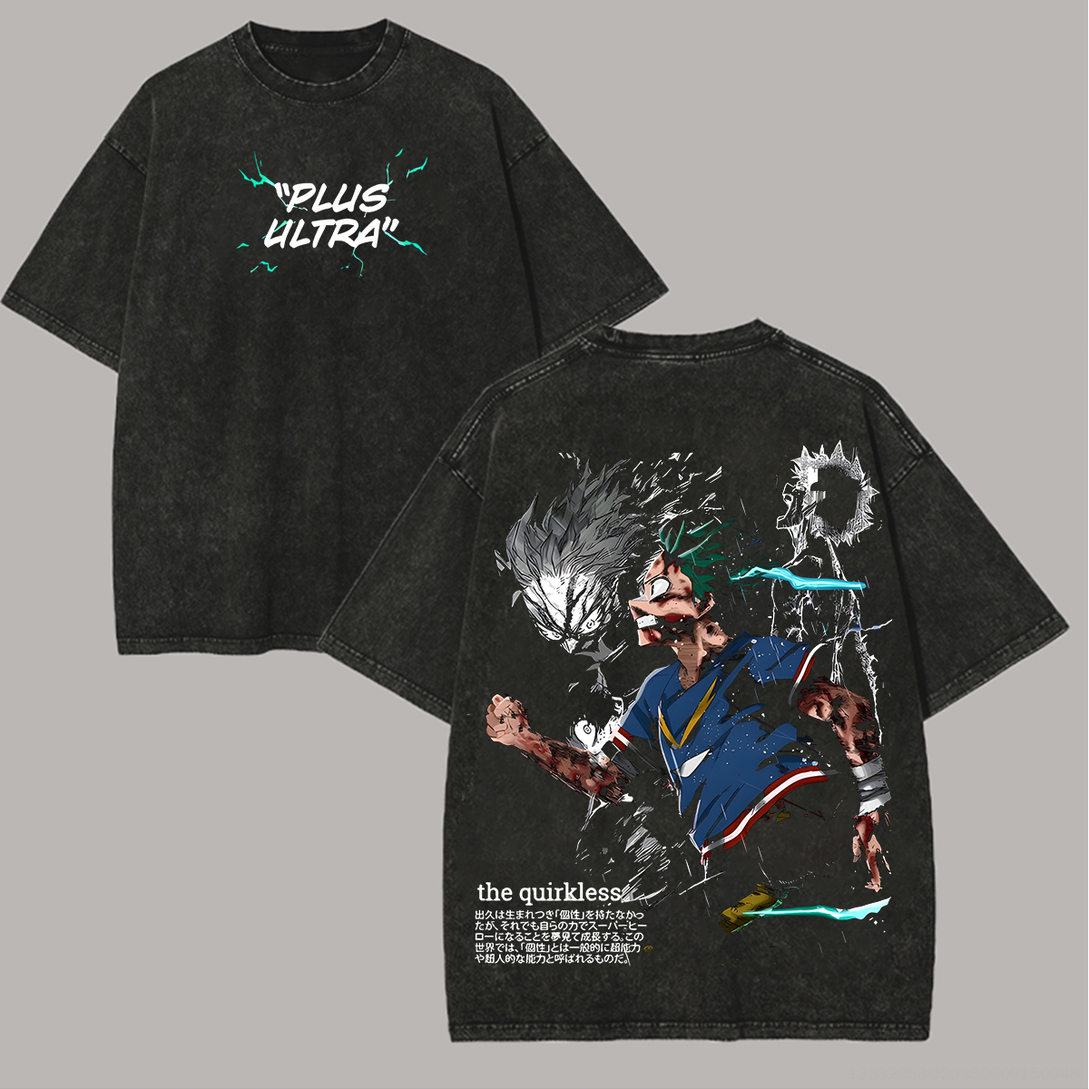 My Hero Academia Plus Ultra Printed Unisex Washed T-Shirt Image - 1