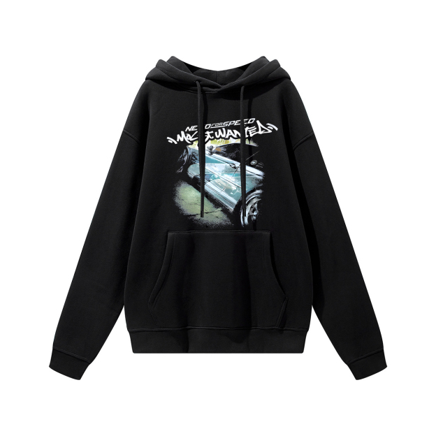 Need for Speed: Most Wanted Printed unisex Heavyweight Hoodie with Drawstring Image - 1