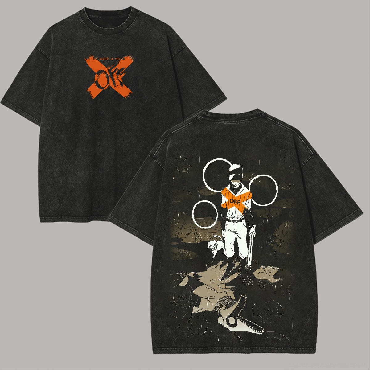 Off Printed Unisex Washed T-Shirt