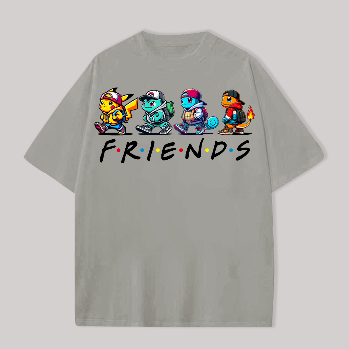 Friends Printed Oversized Unisex T-shirts Image - 4