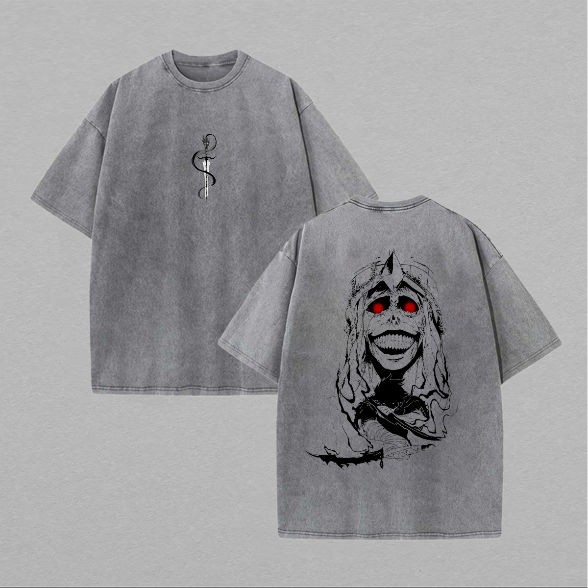 Solo Leveling Printed Unisex Washed T-Shirt Image - 1