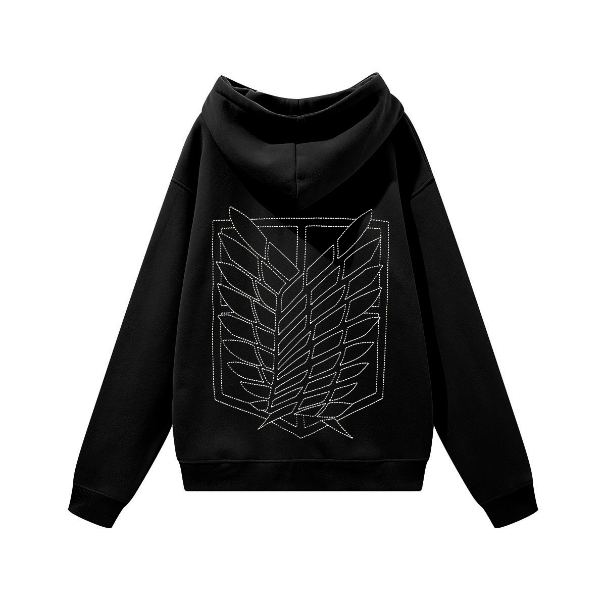 Attack on Titan Wings of Freedom Printed Unisex Heavyweight Hoodie with Drawstring