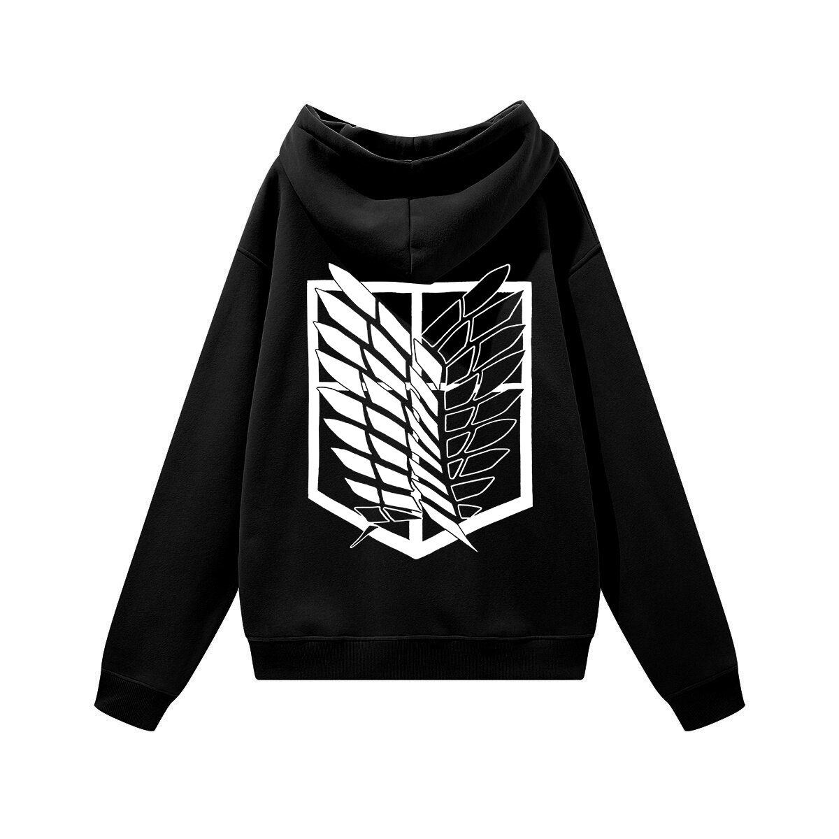 Attack on Titan Scout Regiment Printed Unisex Heavyweight Hoodie with Drawstring Image - 1