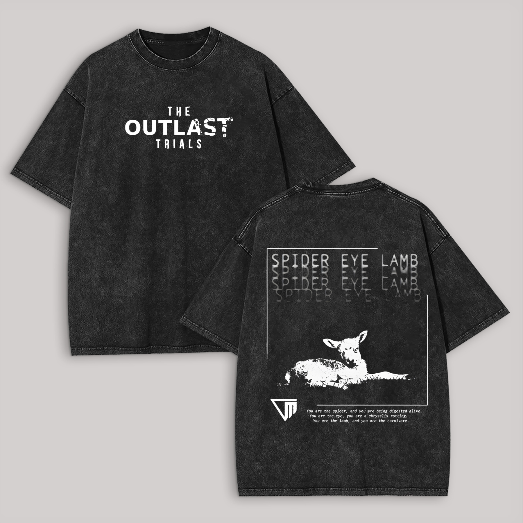 The Outlast Trials Printed Unisex Washed T-Shirt Image - 1