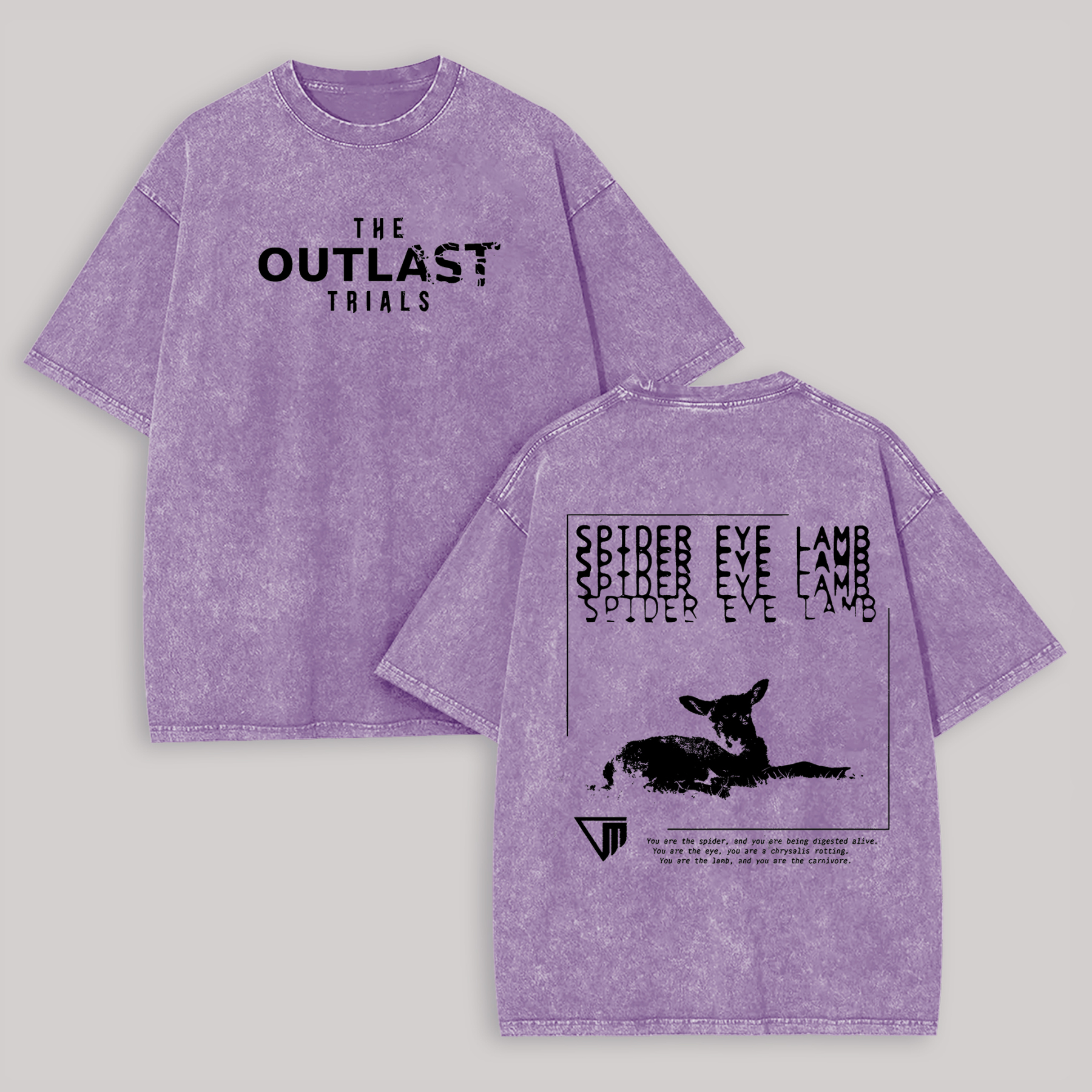 The Outlast Trials Printed Unisex Washed T-Shirt Image - 7