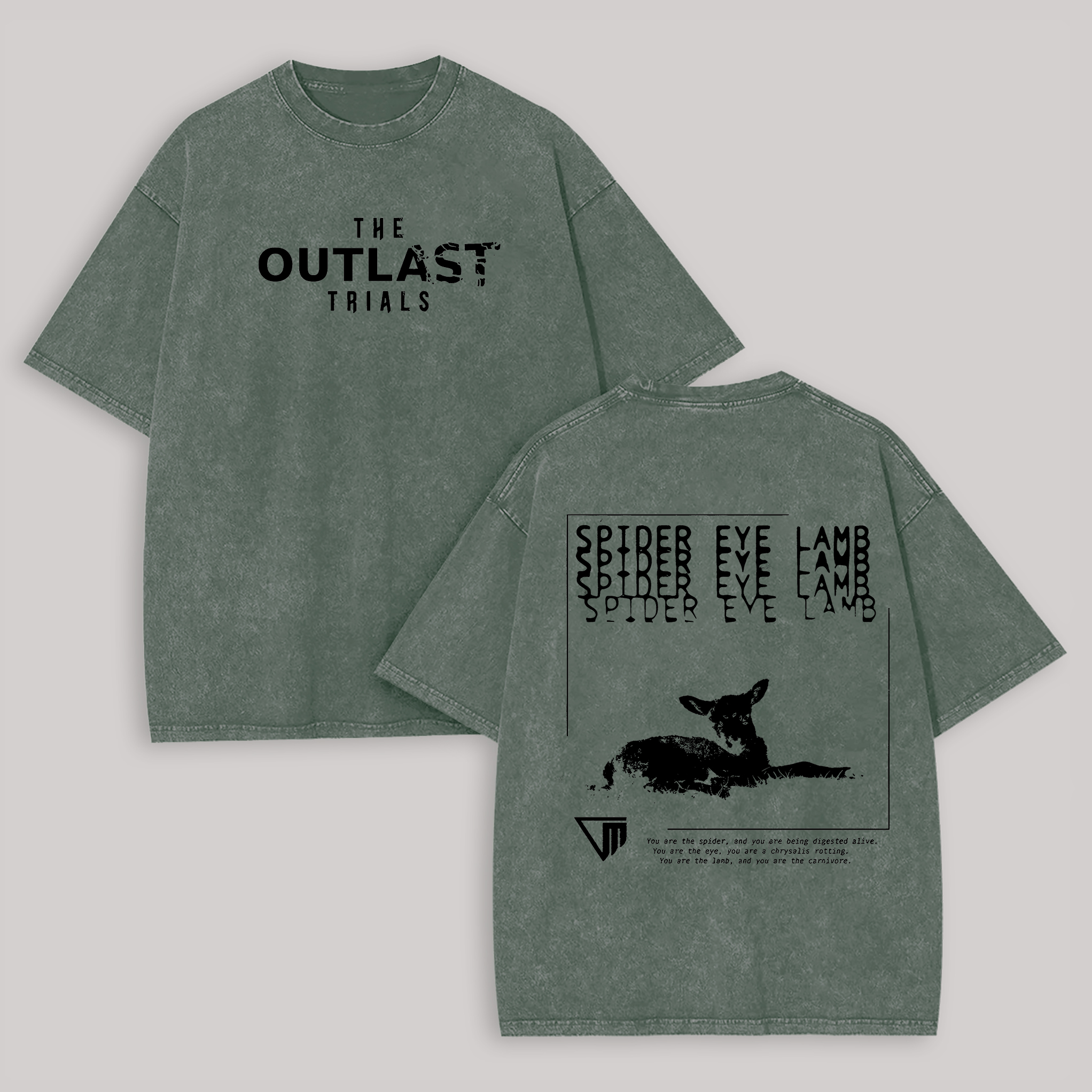 The Outlast Trials Printed Unisex Washed T-Shirt Image - 5