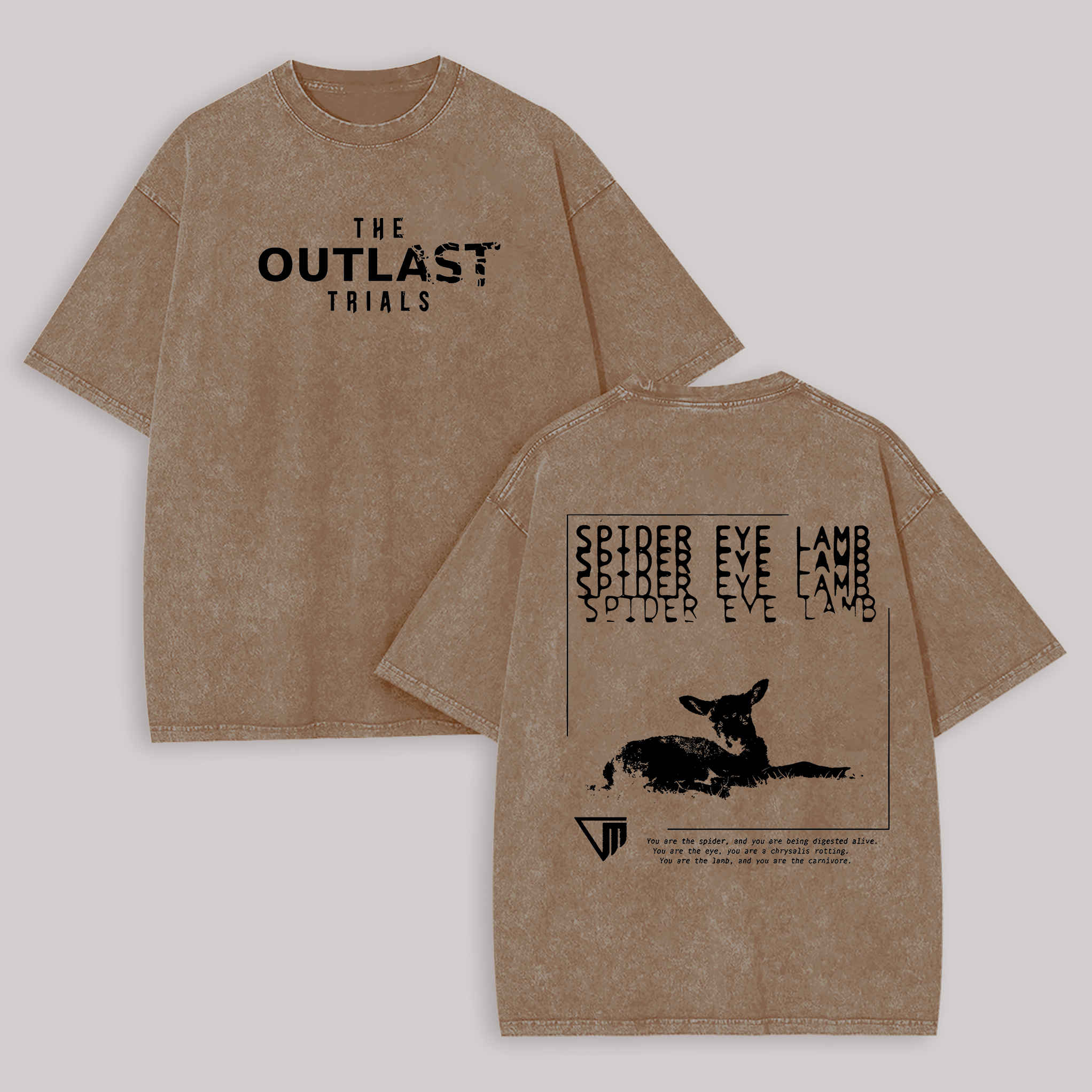 The Outlast Trials Printed Unisex Washed T-Shirt Image - 4
