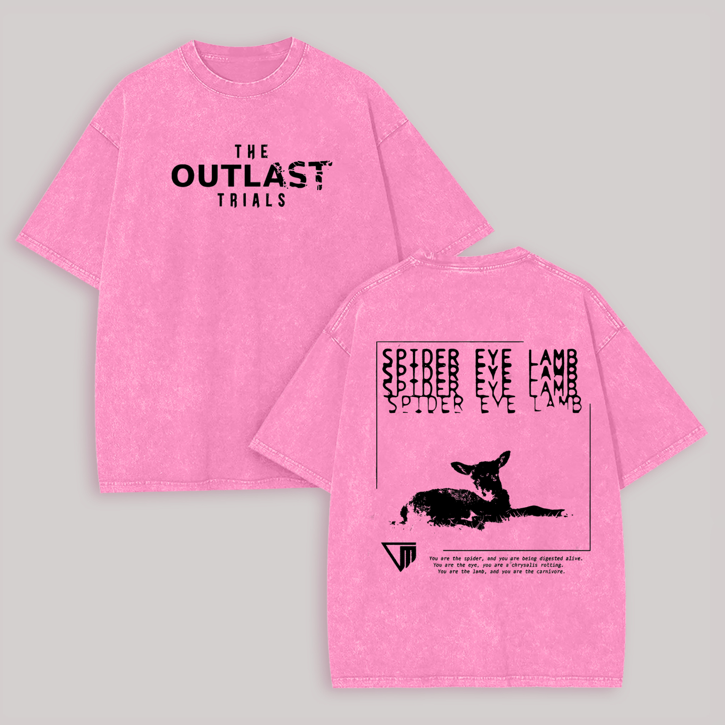 The Outlast Trials Printed Unisex Washed T-Shirt Image - 6