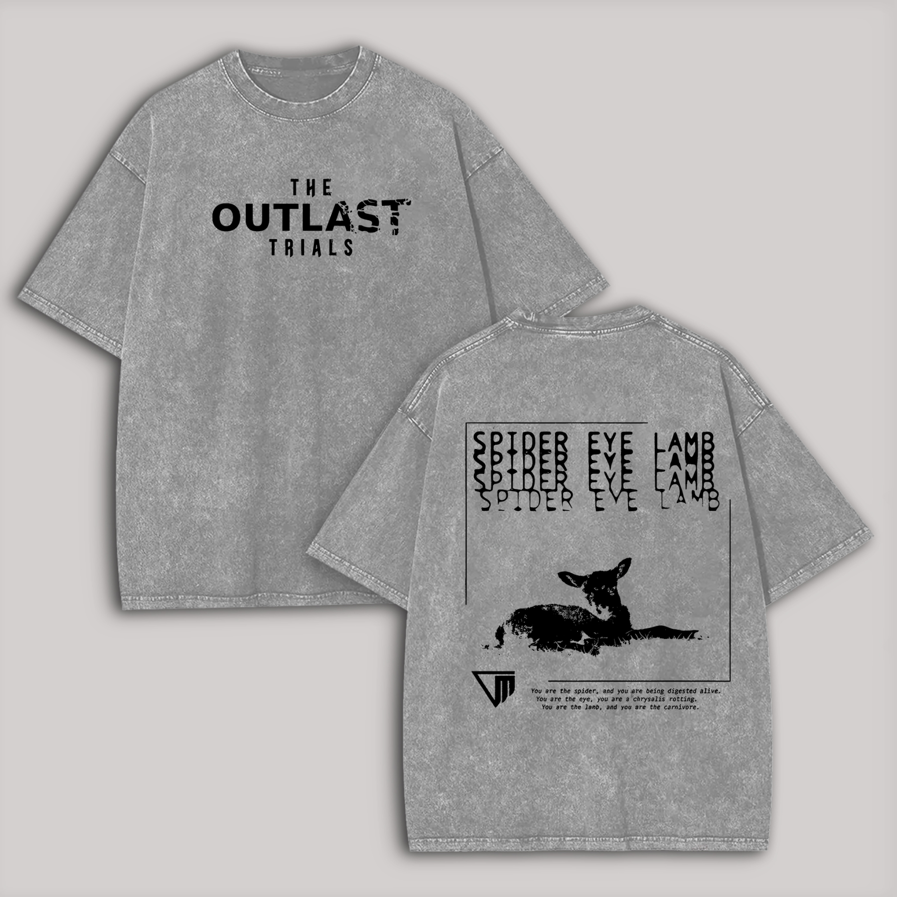 The Outlast Trials Printed Unisex Washed T-Shirt Image - 2