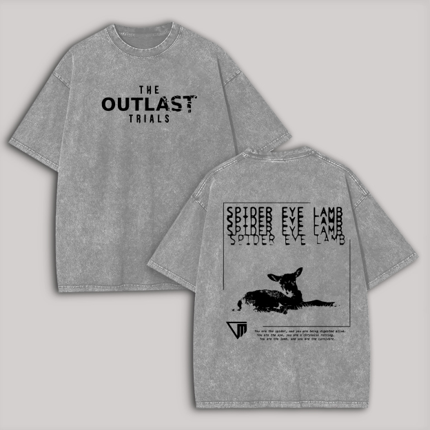 The Outlast Trials Printed Unisex Washed T-Shirt Image - 2