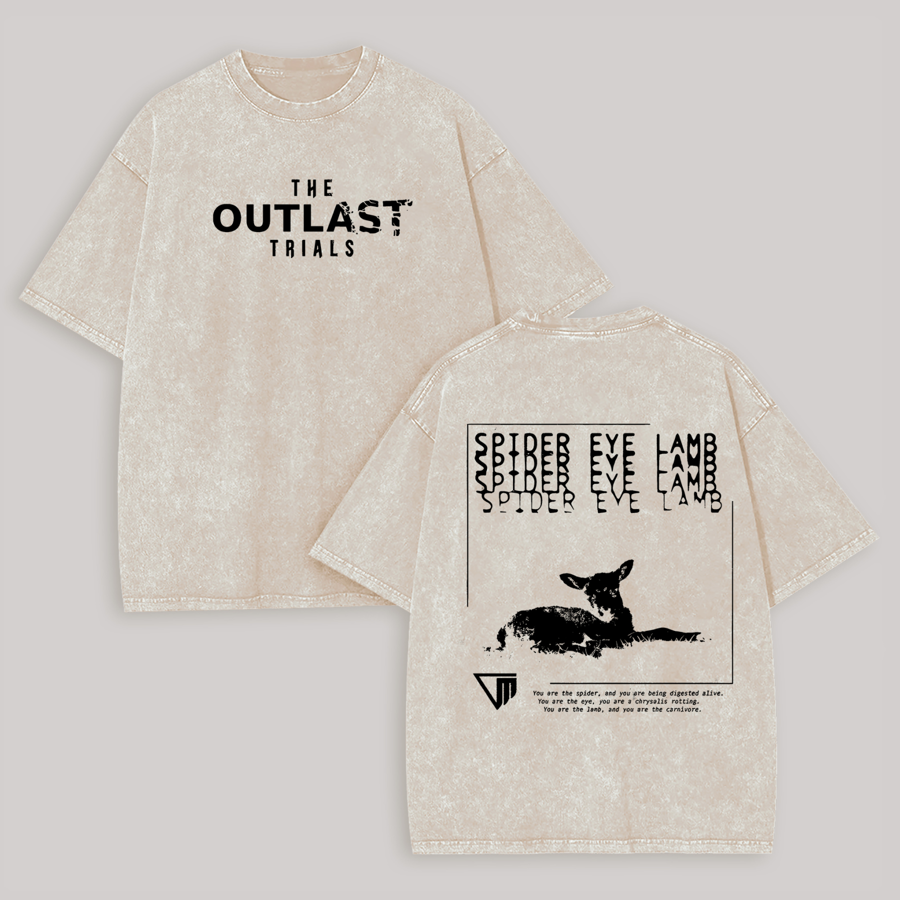 The Outlast Trials Printed Unisex Washed T-Shirt Image - 3