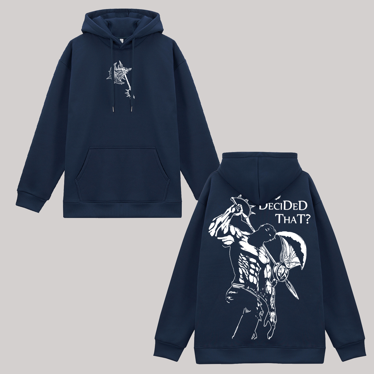 Seven Deadly Sins Who Decided That? Printed Fleece-lined Unisex Hoodie Image - 2