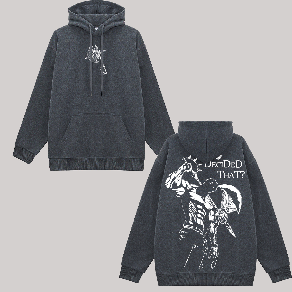 Seven Deadly Sins Who Decided That? Printed Fleece-lined Unisex Hoodie Image - 3
