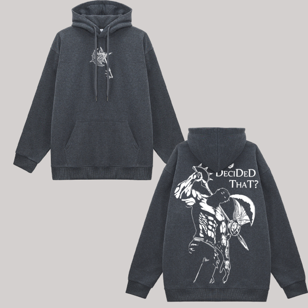 Seven Deadly Sins Who Decided That? Printed Fleece-lined Unisex Hoodie Image - 3