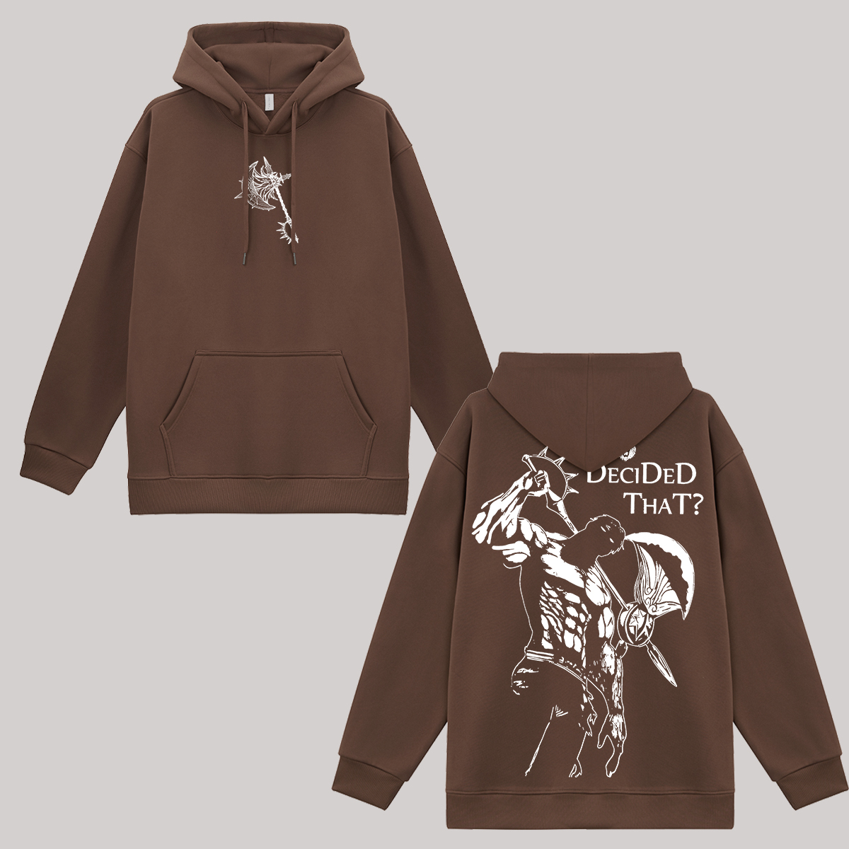 Seven Deadly Sins Who Decided That? Printed Fleece-lined Unisex Hoodie Image - 4