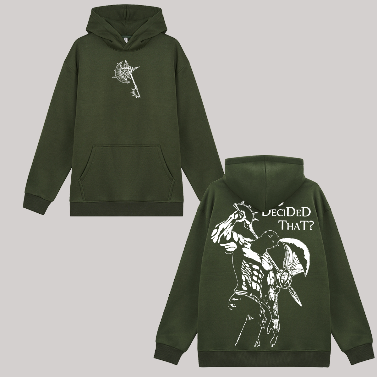 Seven Deadly Sins Who Decided That? Printed Fleece-lined Unisex Hoodie Image - 5