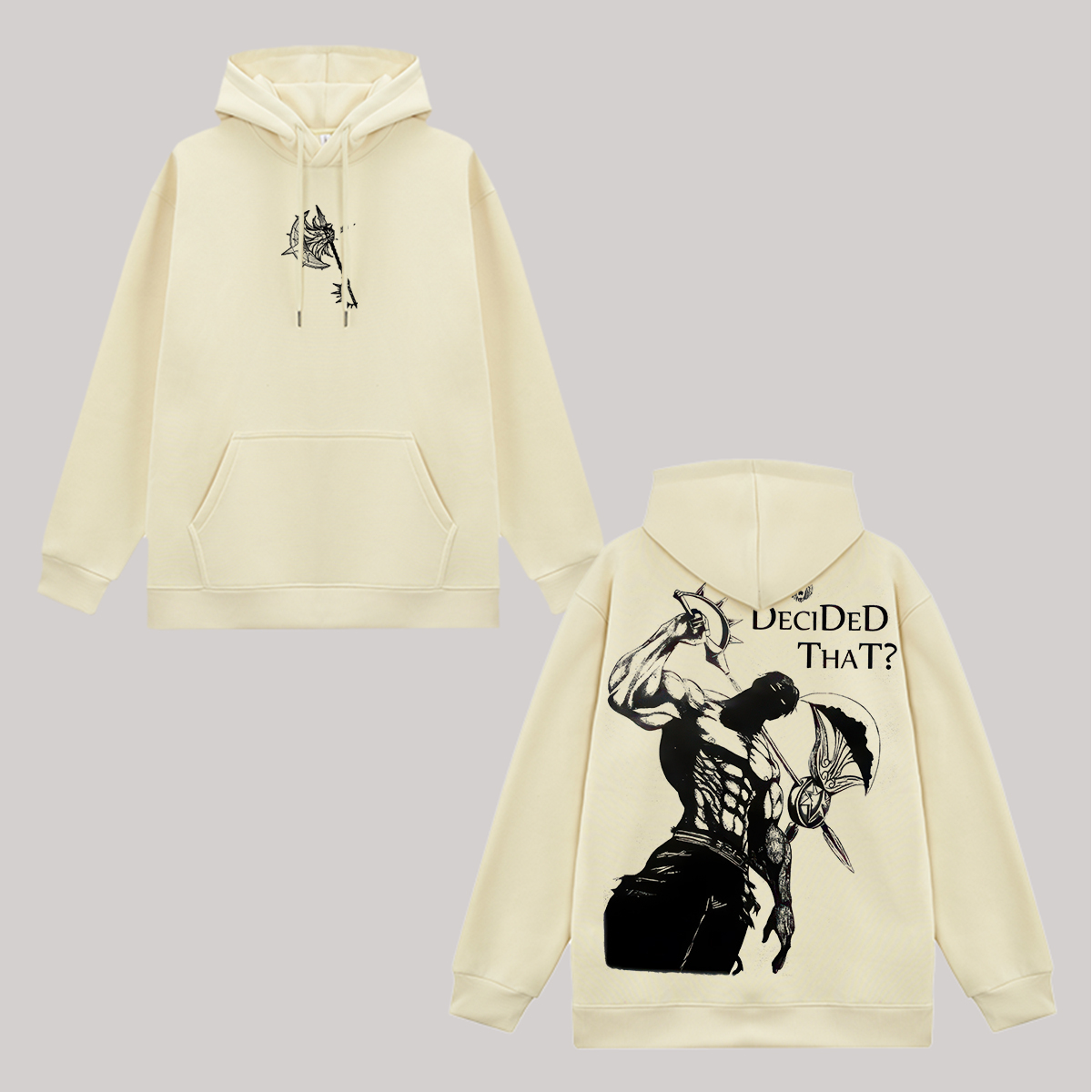 Seven Deadly Sins Who Decided That? Printed Fleece-lined Unisex Hoodie Image - 8