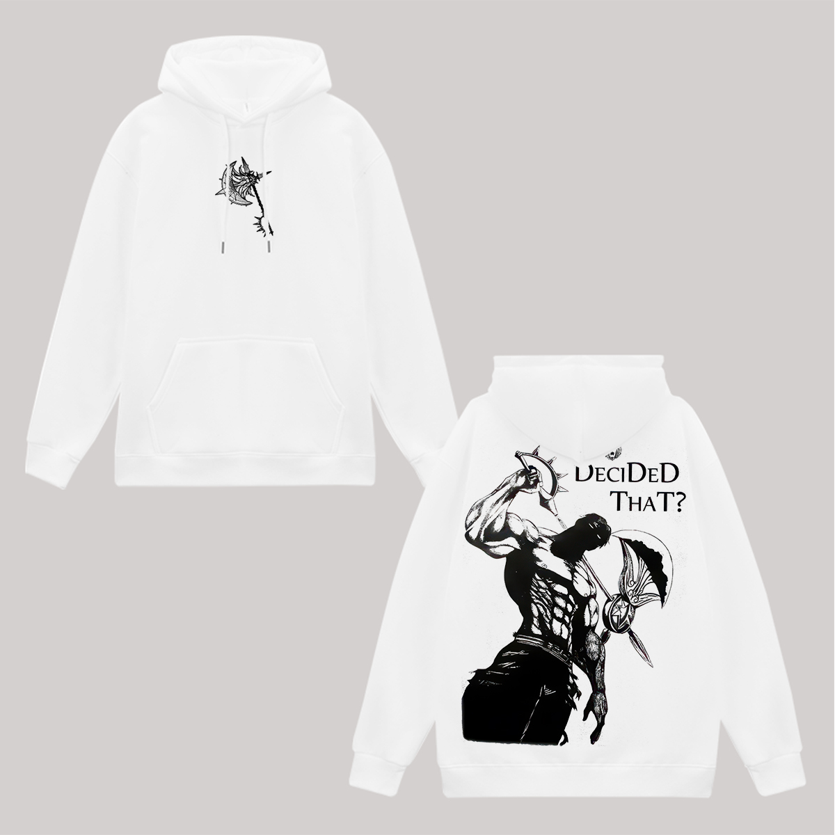 Seven Deadly Sins Who Decided That? Printed Fleece-lined Unisex Hoodie Image - 9