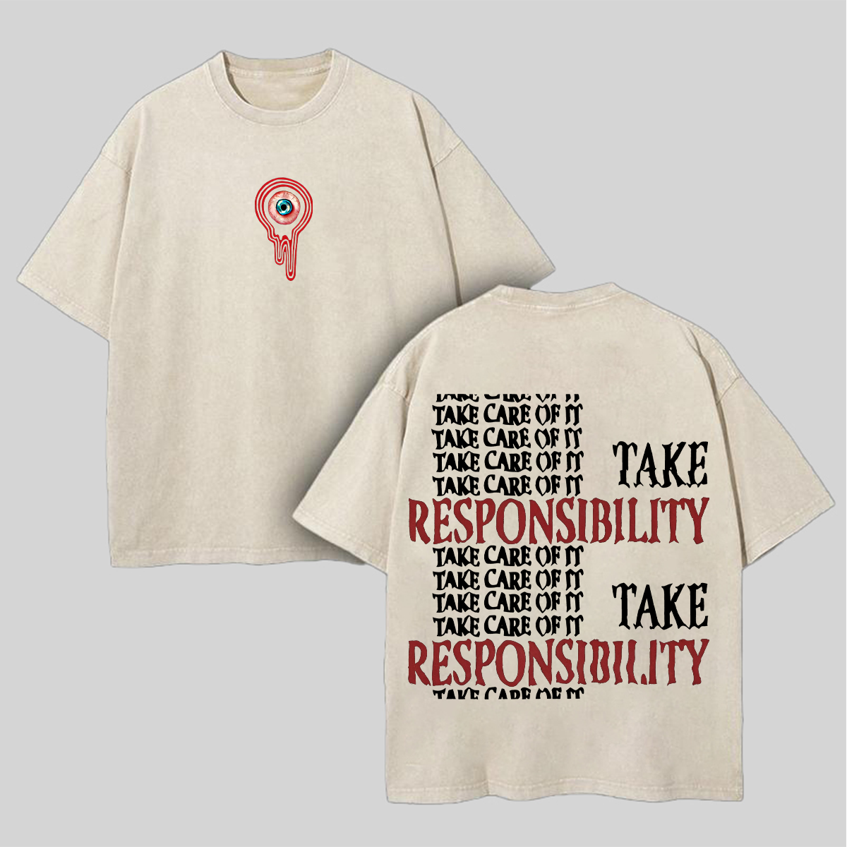 Mouthwashing Printed Unisex Washed T-Shirt