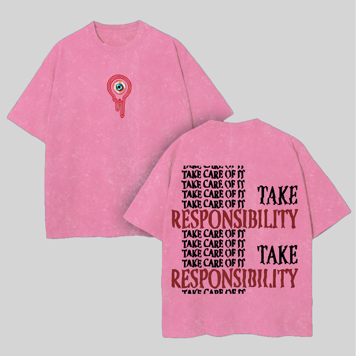 Mouthwashing Printed Unisex Washed T-Shirt Image - 8