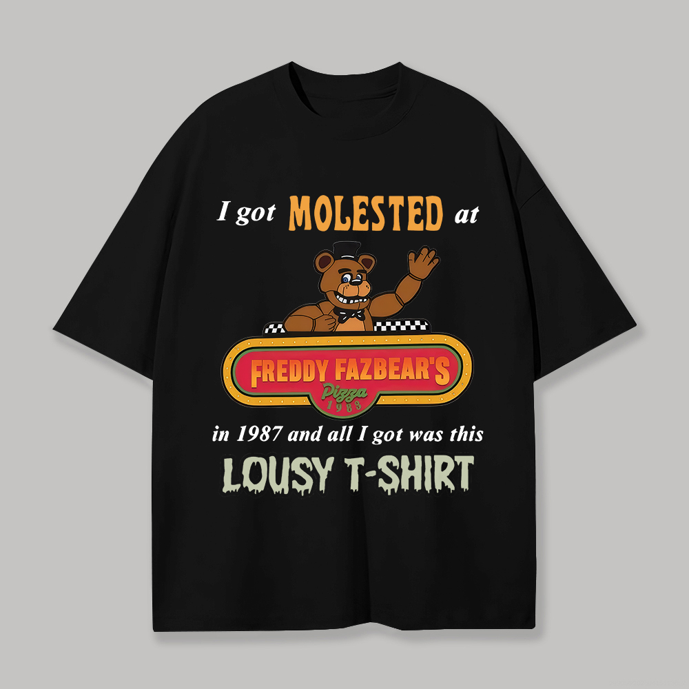 Five Nights at Freddy's Printed Unisex Oversized T-shirt Image - 1