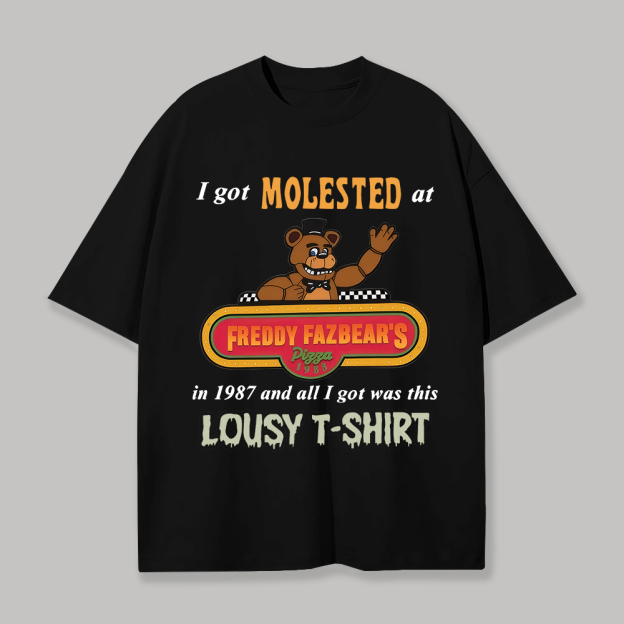 Five Nights at Freddy's Printed Unisex Oversized T-shirt Image - 1