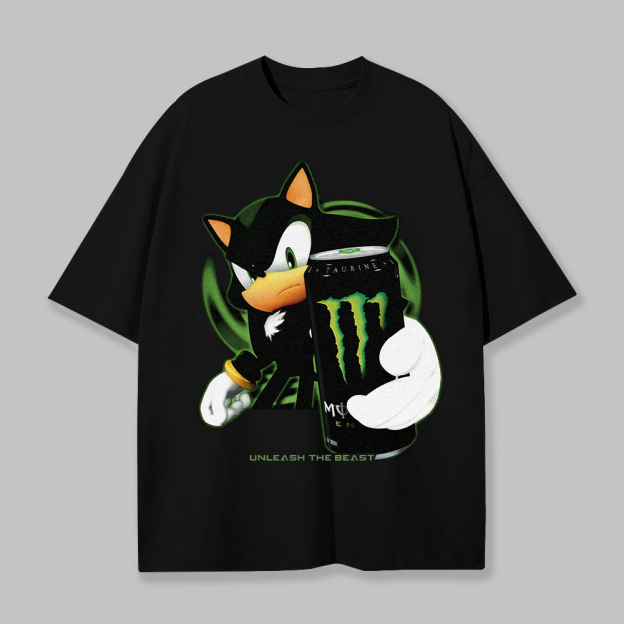  Monster Energy Printed Unisex Oversized T-shirt Image - 1