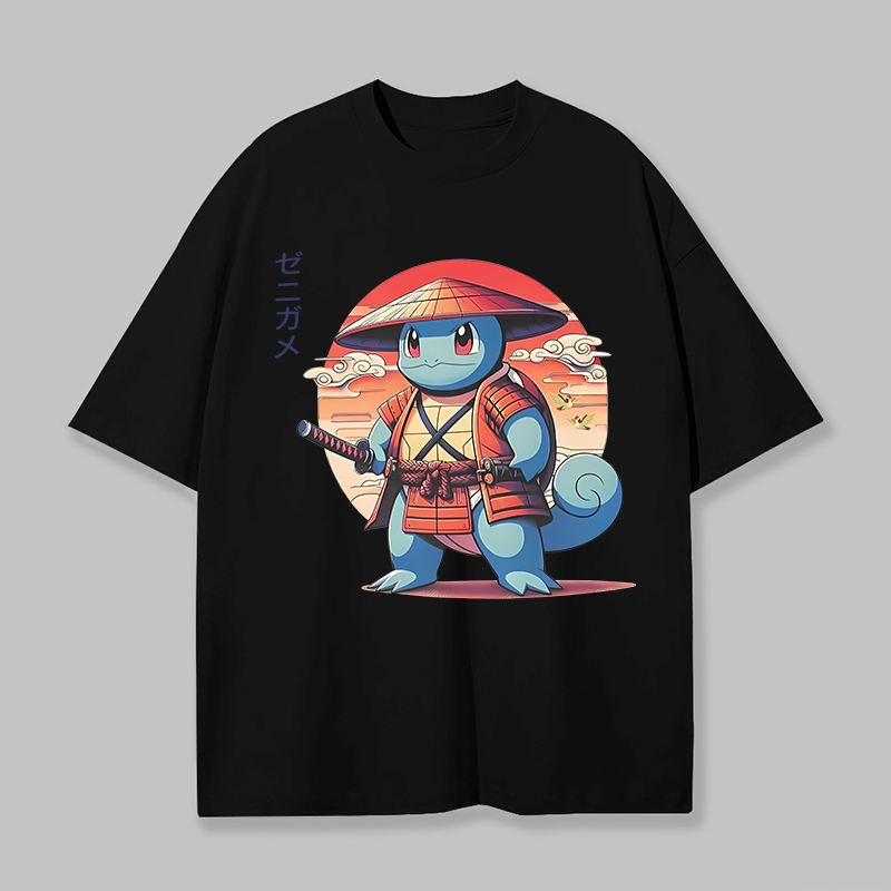  Squirtle Printed Unisex Oversized T-shirt Image - 1