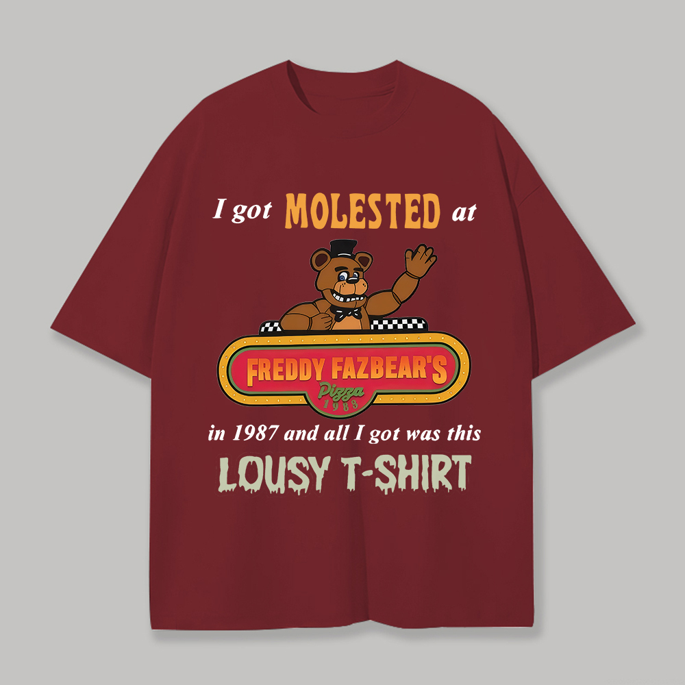 Five Nights at Freddy's Printed Unisex Oversized T-shirt Image - 2