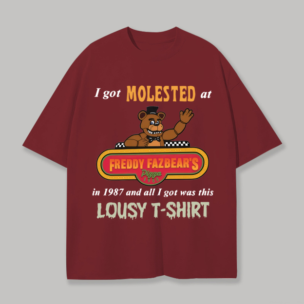Five Nights at Freddy's Printed Unisex Oversized T-shirt Image - 2