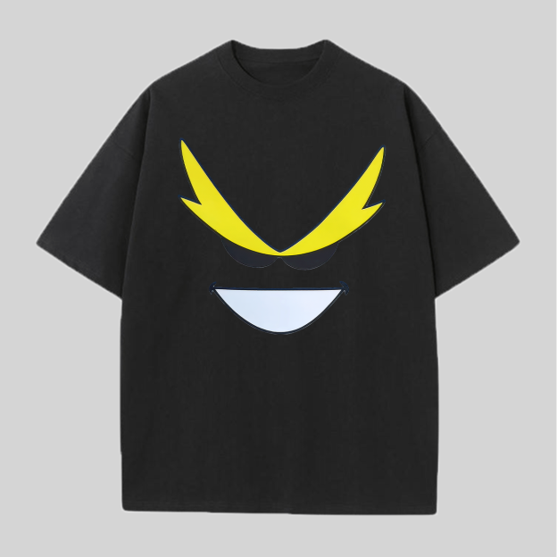 My Hero Academia All Might Printed Oversized Unisex T-shirts Image - 2