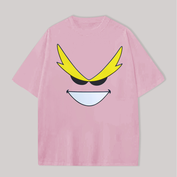 My Hero Academia All Might Printed Oversized Unisex T-shirts Image - 16