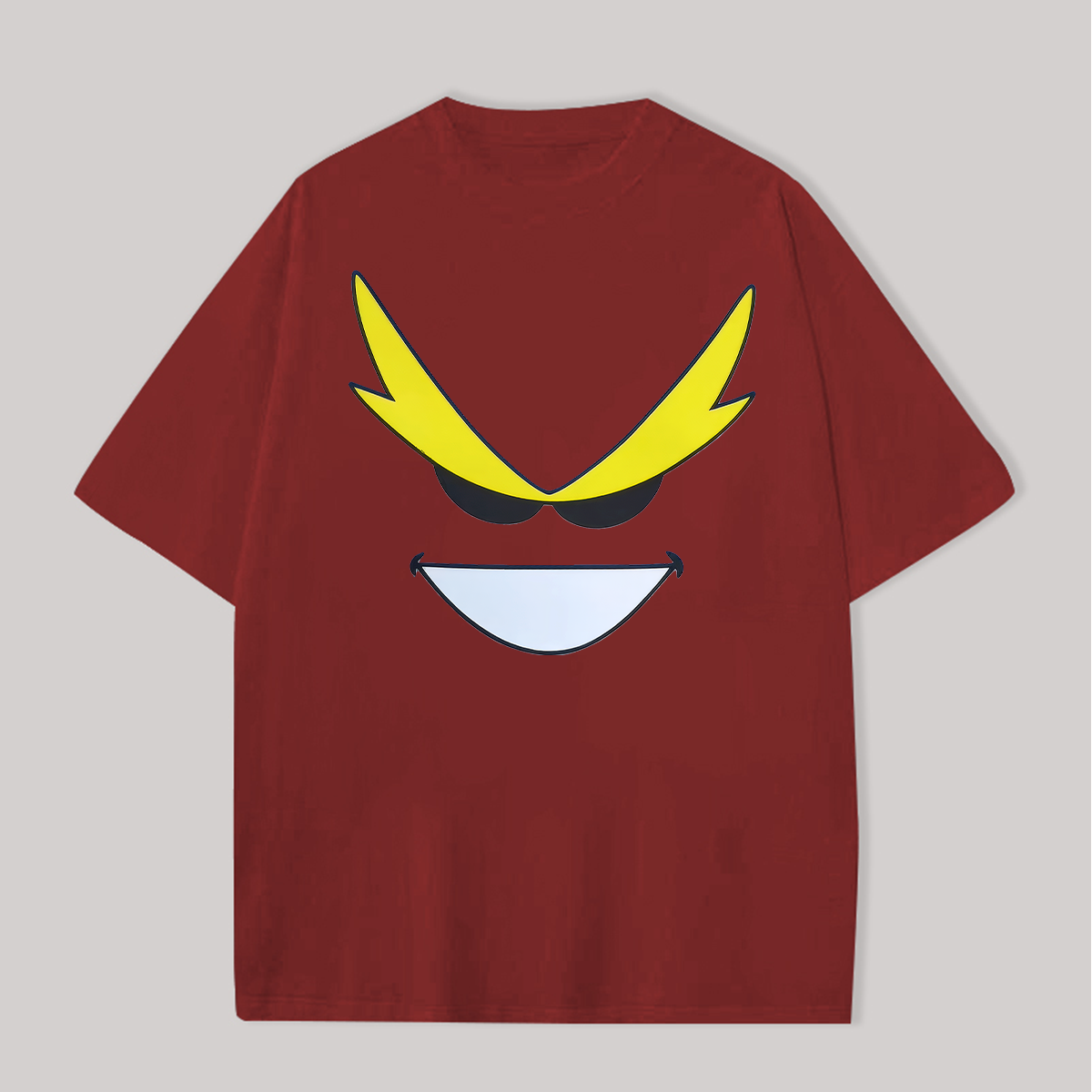 My Hero Academia All Might Printed Oversized Unisex T-shirts Image - 6