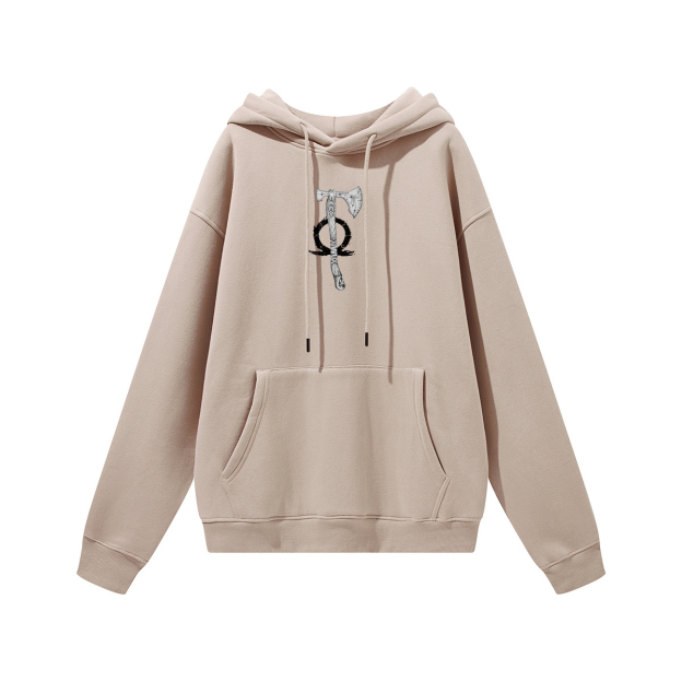 God of War Printed Unisex Heavyweight Hoodie with Drawstring Image - 2