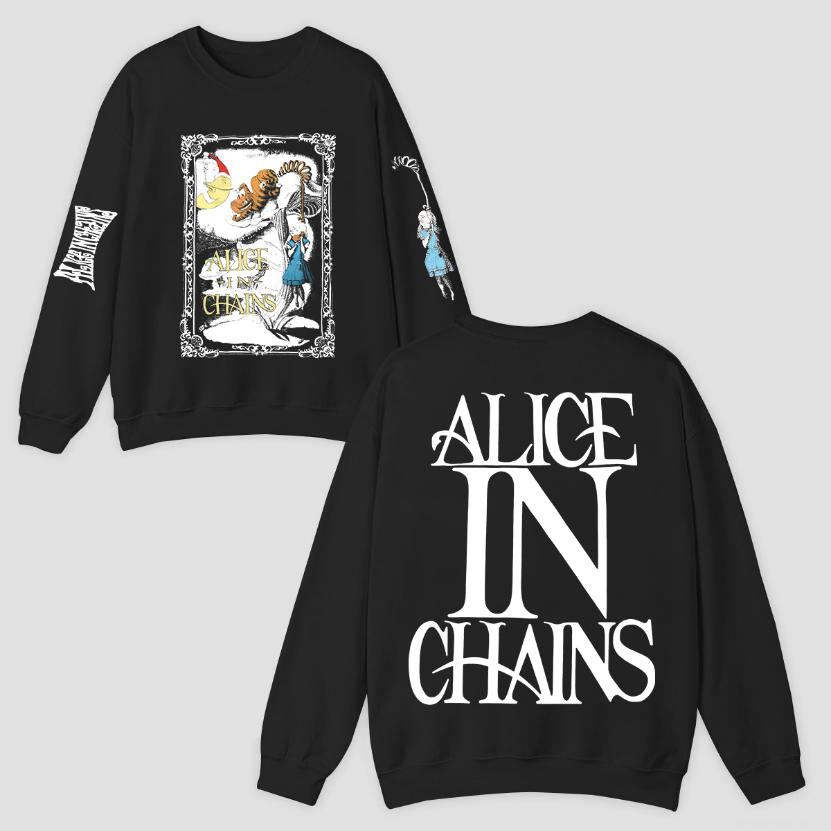 Alice in Chains Printed Fleece-lined Unisex Sweatshirt Image - 1