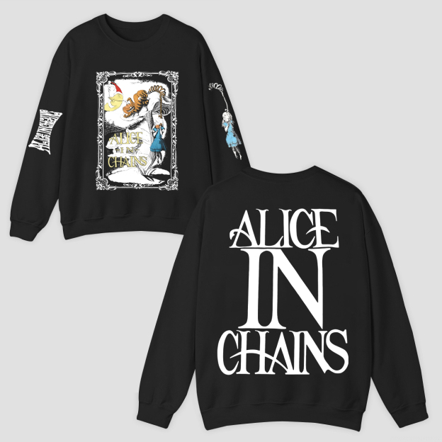 Alice in Chains Printed Fleece-lined Unisex Sweatshirt Image - 1