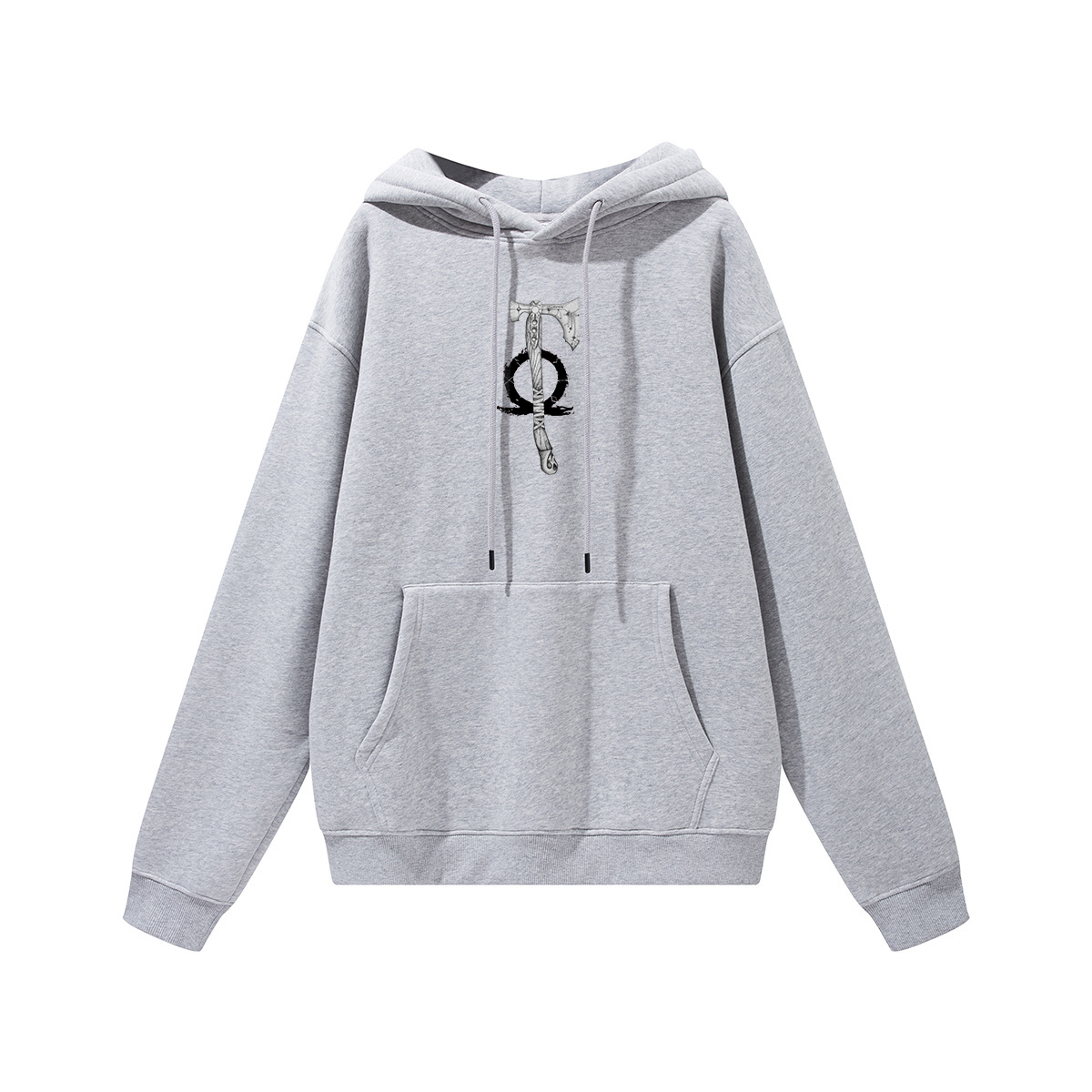 God of War Printed Unisex Heavyweight Hoodie with Drawstring Image - 5