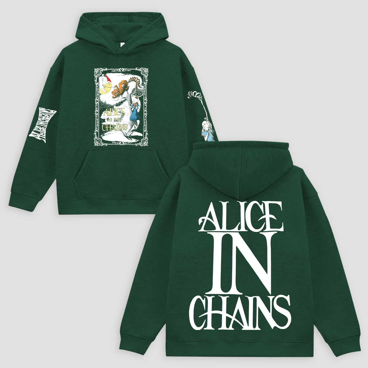 Alice In Chains Printed Fleece-lined Unisex Hoodie Image - 5