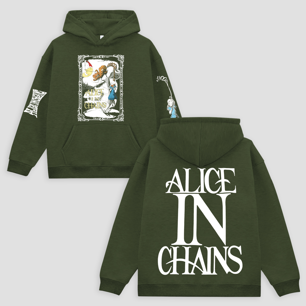 Alice In Chains Printed Fleece-lined Unisex Hoodie Image - 8
