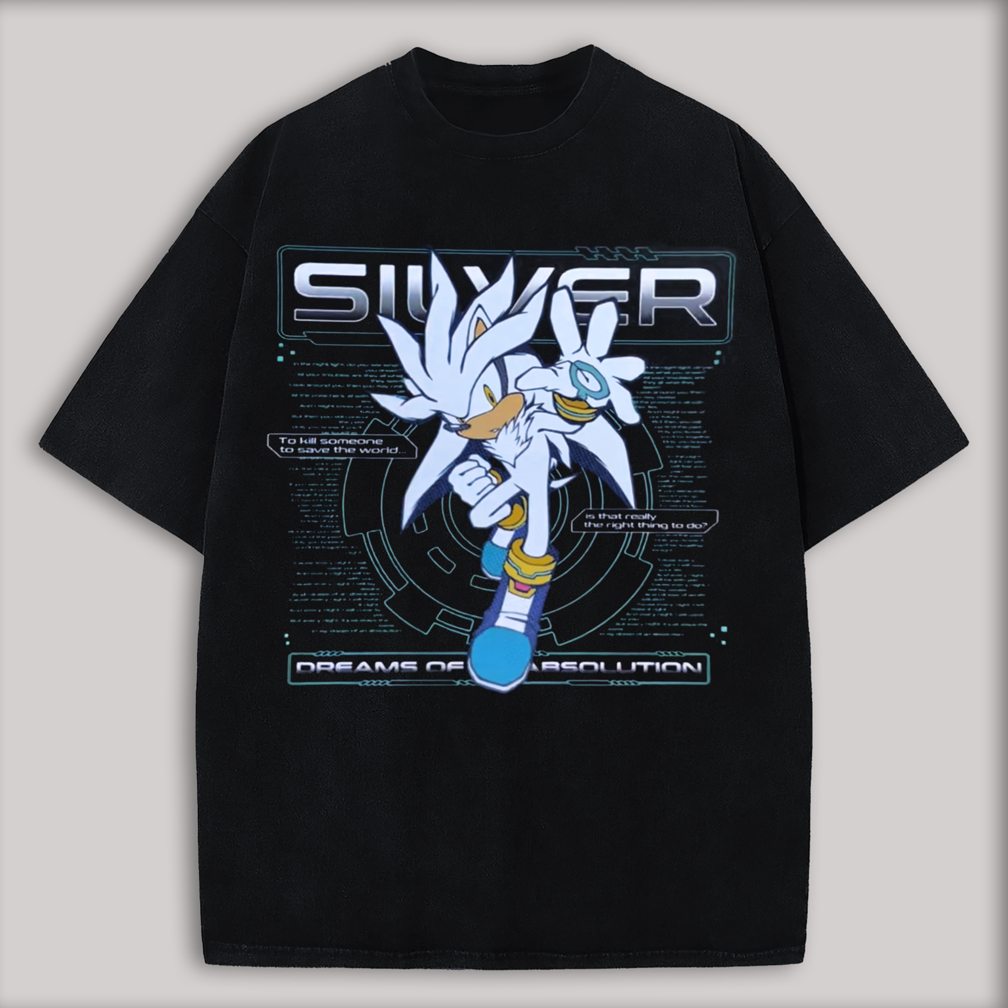  Printed Oversized Unisex T-shirt Image - 1
