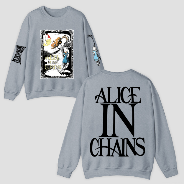Alice in Chains Printed Fleece-lined Unisex Sweatshirt Image - 10