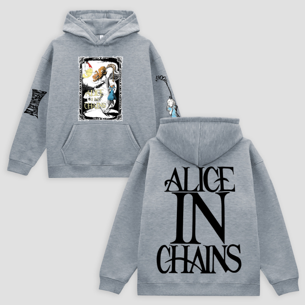 Alice In Chains Printed Fleece-lined Unisex Hoodie Image - 9