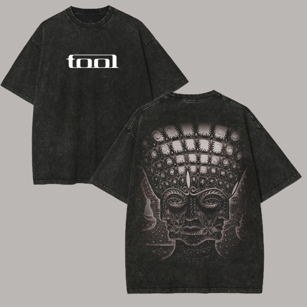 Tool Band Printed Unisex Washed T-Shirt Image - 1