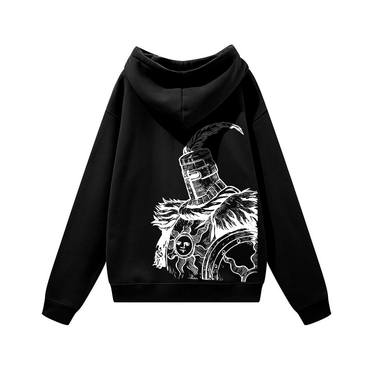 Dark Souls Solaire of Astora Printed Unisex Heavyweight Hoodie with Drawstring Image - 3
