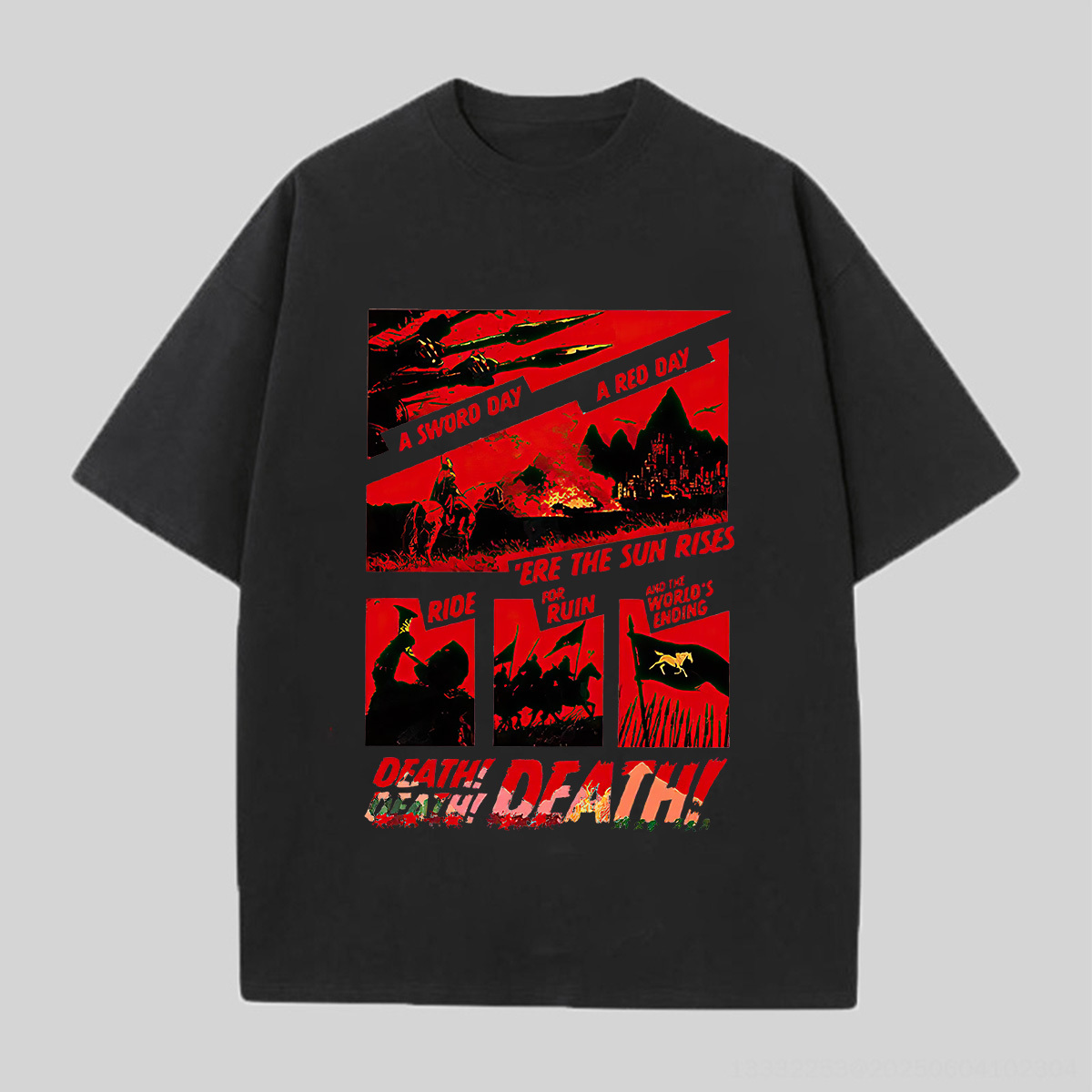 Lord Of The Rings Printed Unisex Oversized T-Shirt Image - 7