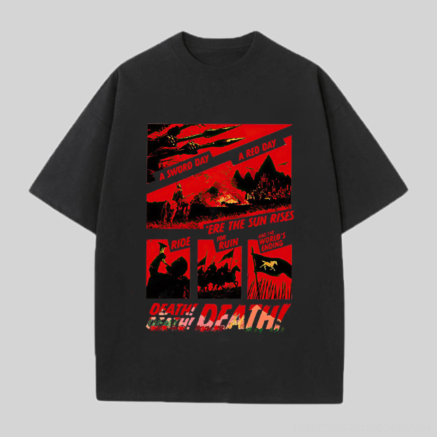 Lord Of The Rings Printed Unisex Oversized T-Shirt Image - 7