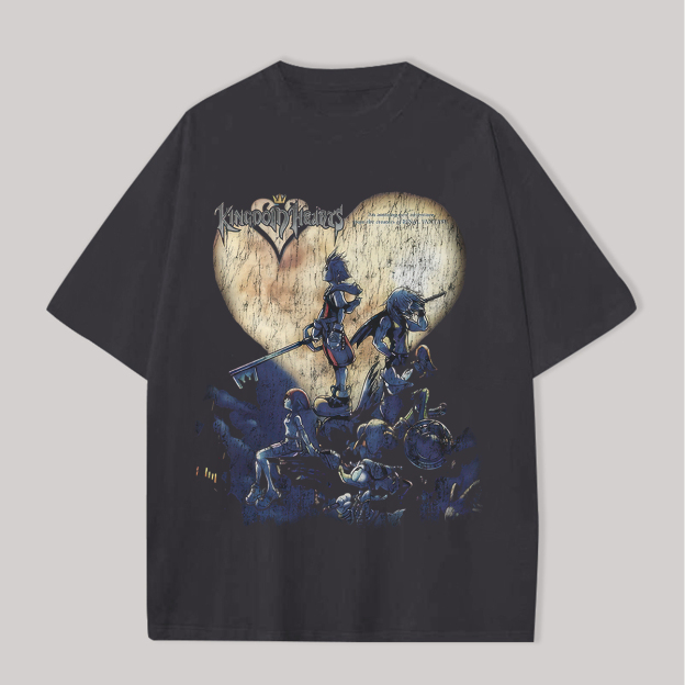 Kingdom Hearts Printed Unisex Oversized T-shirt