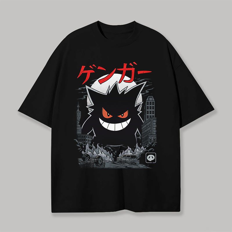  Gengar Kaiju Printed Unisex Oversized T-shirt Image - 1