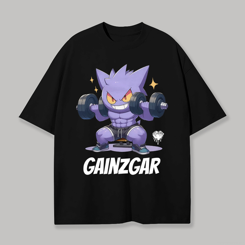  Gainzgar Gym Printed Unisex Oversized T-shirt Image - 1