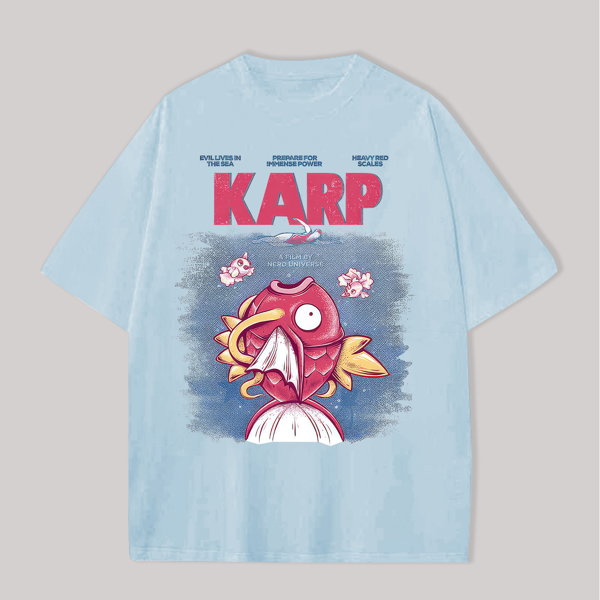 Pokémon Magikarp Printed Oversized Unisex T-shirts Image - 9